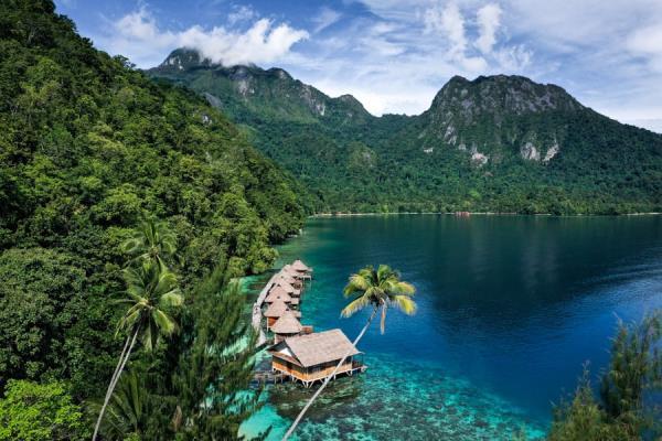 Ora Beach Resort Seram Island Maluku Indo<em></em>nesia Drone