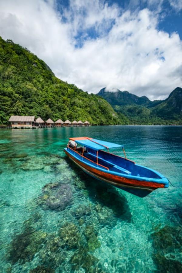 Ora Beach Resort Seram Island Maluku Indo<em></em>nesia Boat